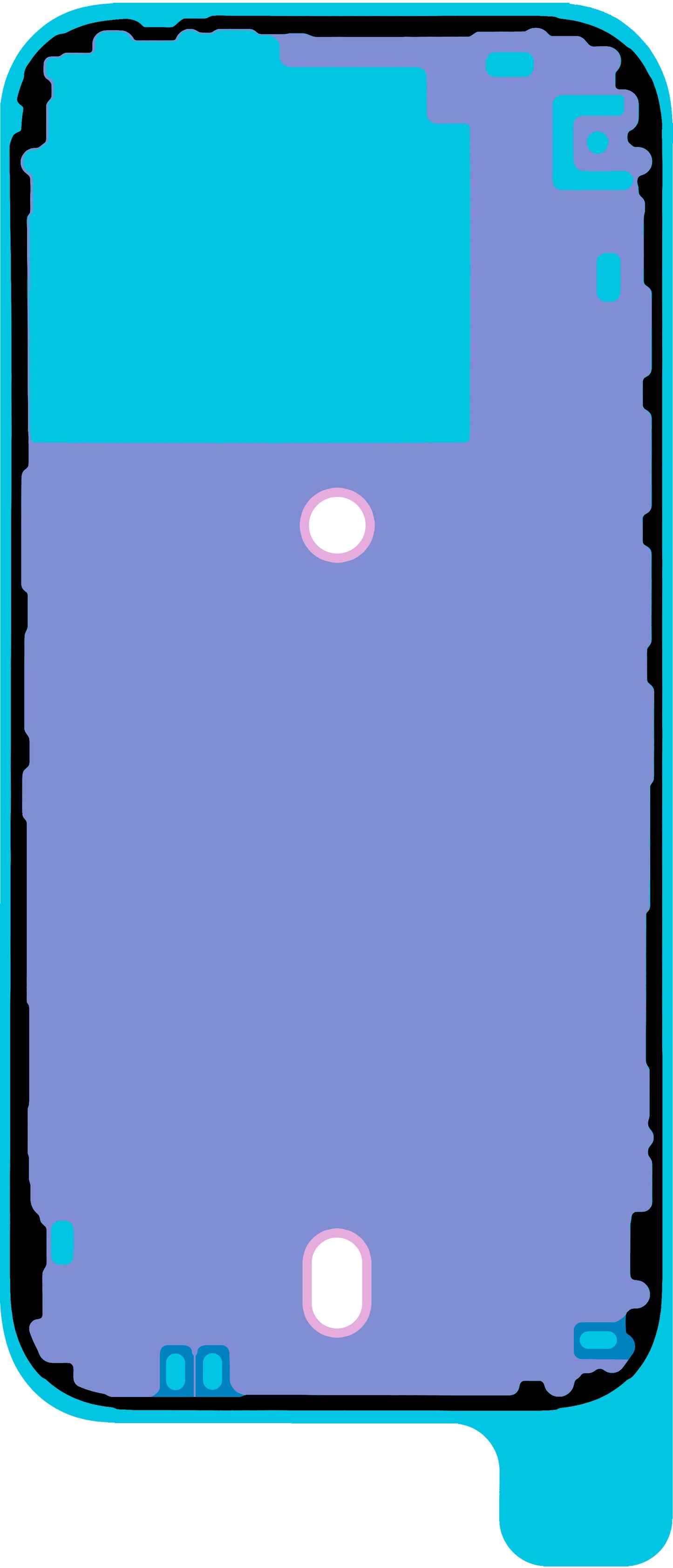 Adesivo Tampa da Bateria Apple iPhone 16 Pro, Service Pack 923-11071