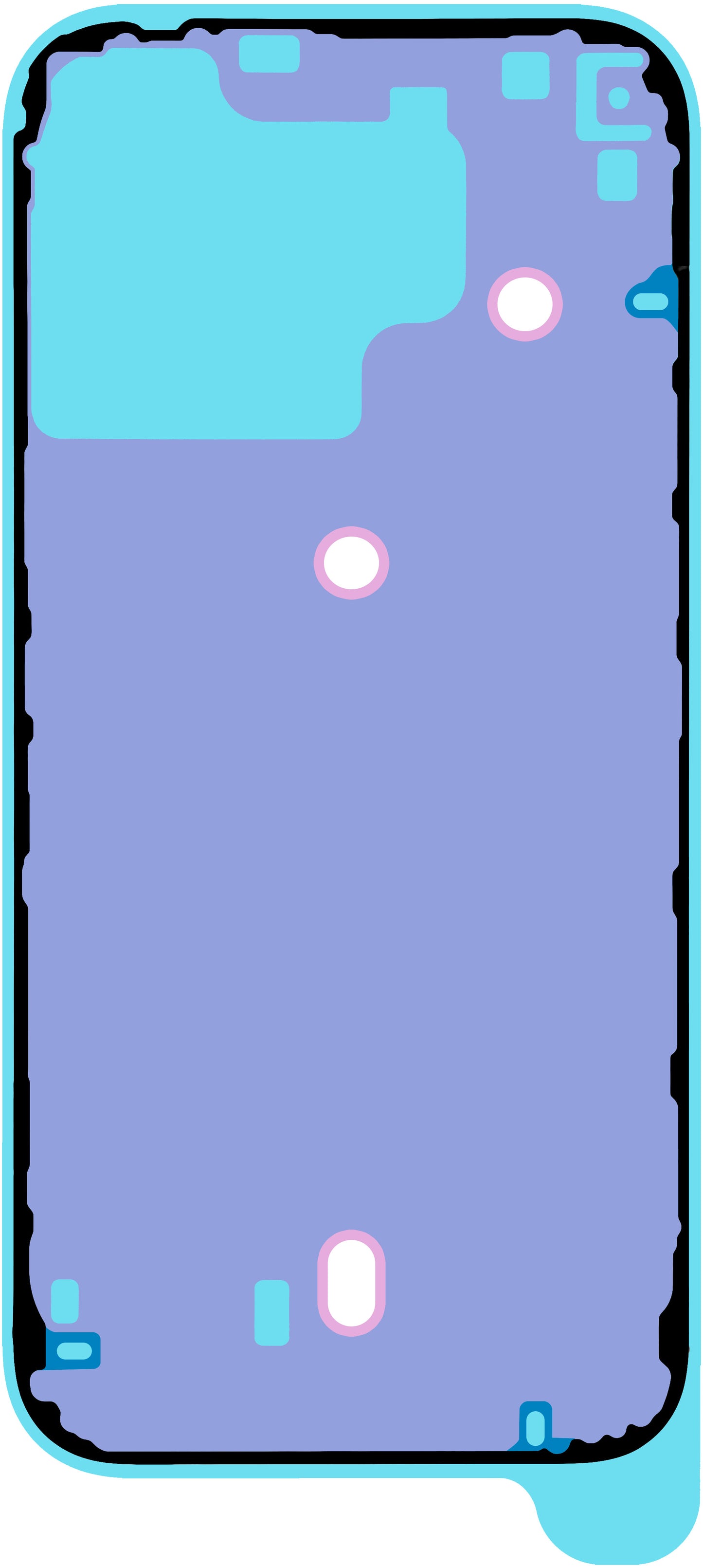 Adesivo Tampa da Bateria Apple iPhone 16 Pro Max, Service Pack 923-11072