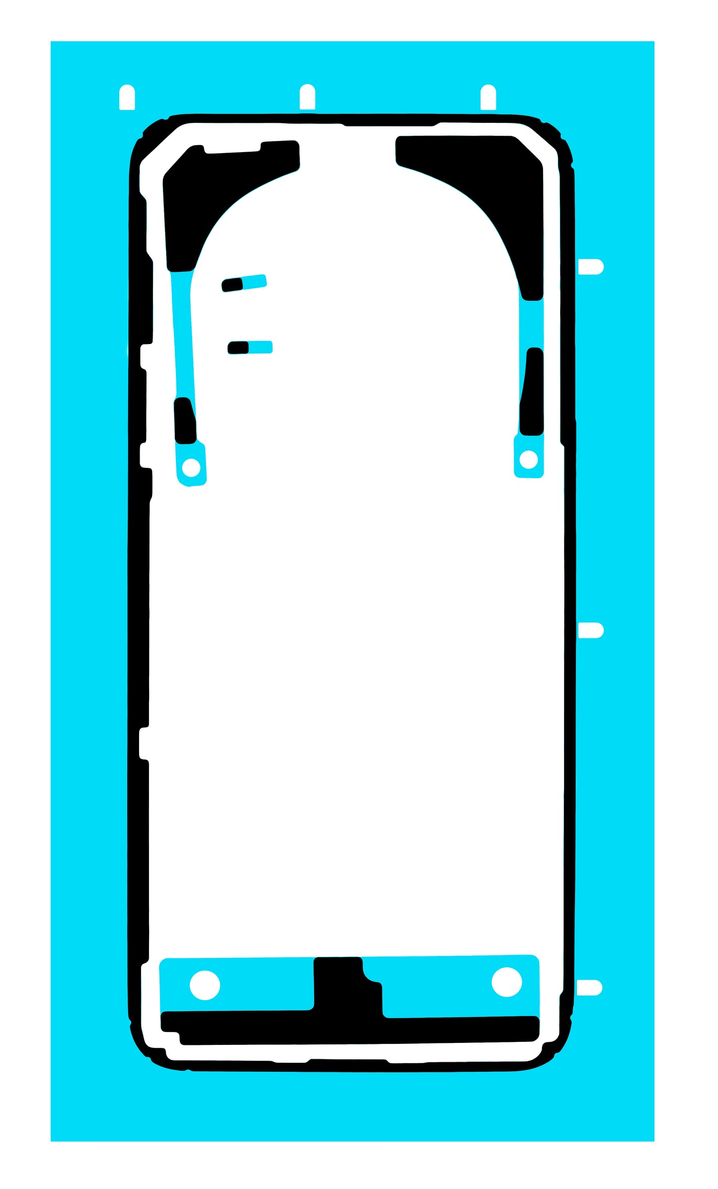 Adesivo Tampa da Bateria Honor Magic7 Pro, Service Pack 5163AELQ