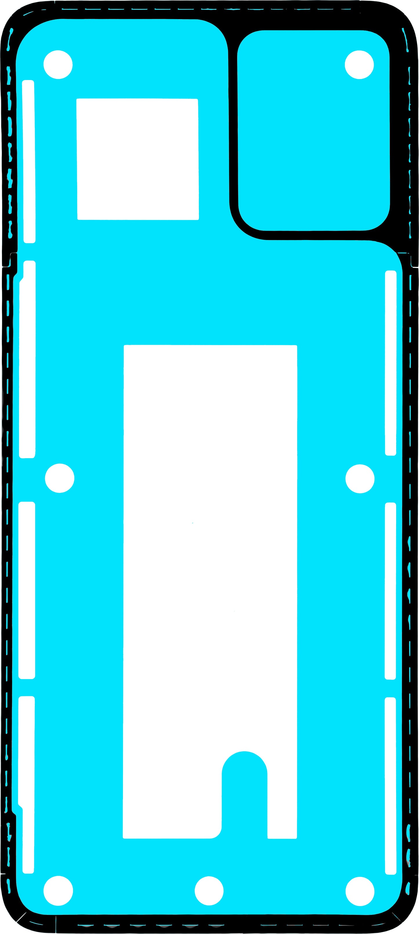 Adesivo Tampa da Bateria Motorola Moto E13, Service Pack 5D78C23203