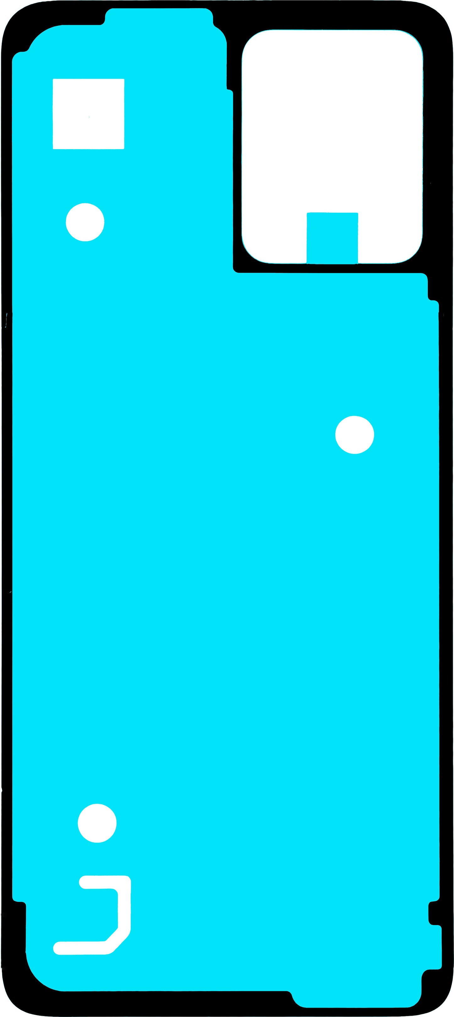 Adesivo Tampa da Bateria Motorola Moto G64 / G54 Power Edition / G54, 2D, Service Pack 5D78C23265