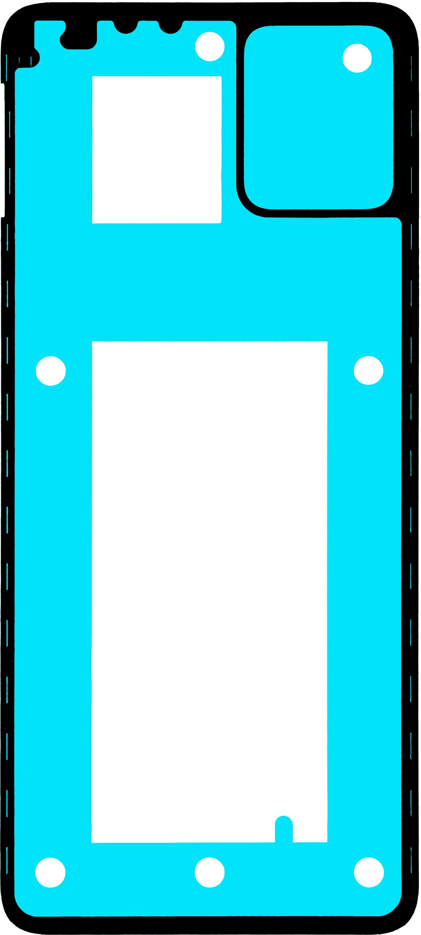 Adesivo Tampa da Bateria Motorola Moto G32, Service Pack 5D78C21144