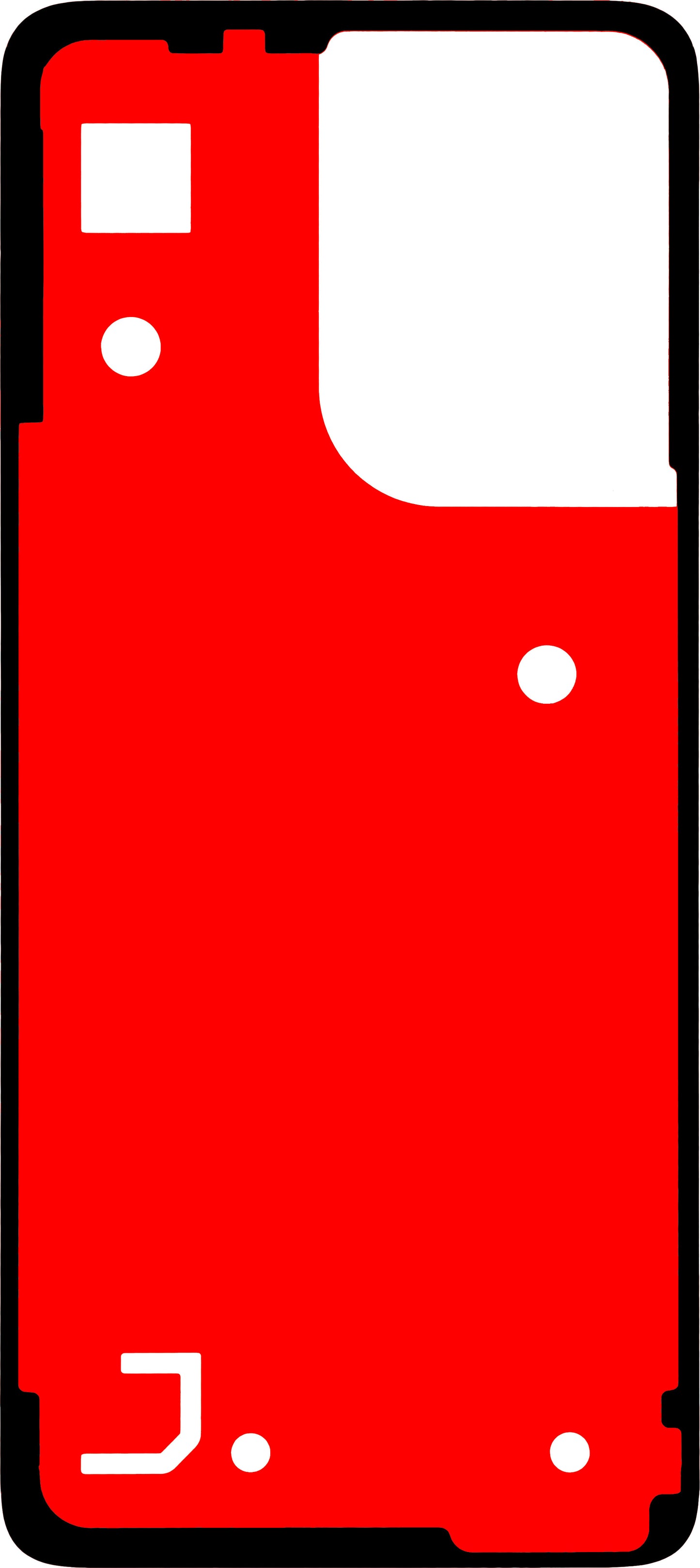 Adesivo Tampa da Bateria Motorola Moto G55, Material PU, Service Pack 5D78C28716