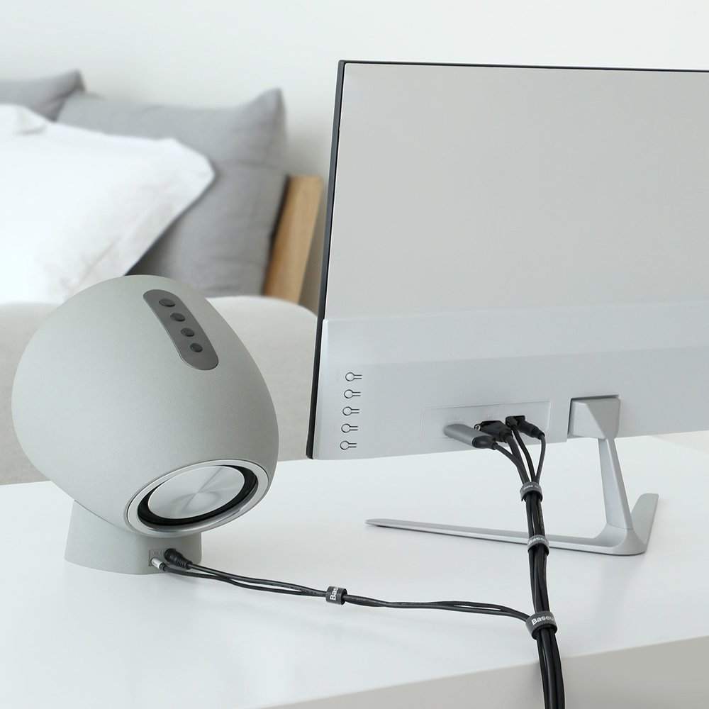 Organizador de Cabos Baseus Circle, Velcro, 3m, Preto ACMGT-F01