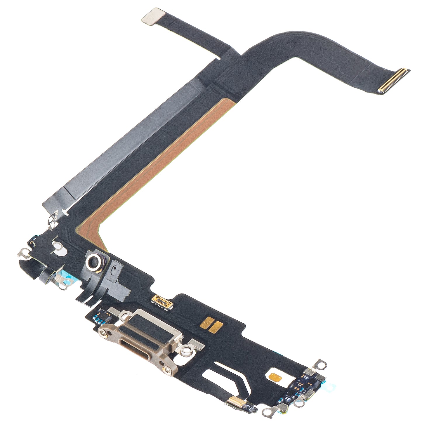Fita com Conector de Carregamento - Microfone Apple iPhone 13 Pro Max, Dourado