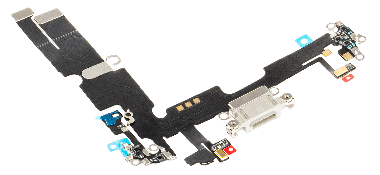 Cabo com Conector de Carregamento - Microfone Apple iPhone 14 Plus, Prateado