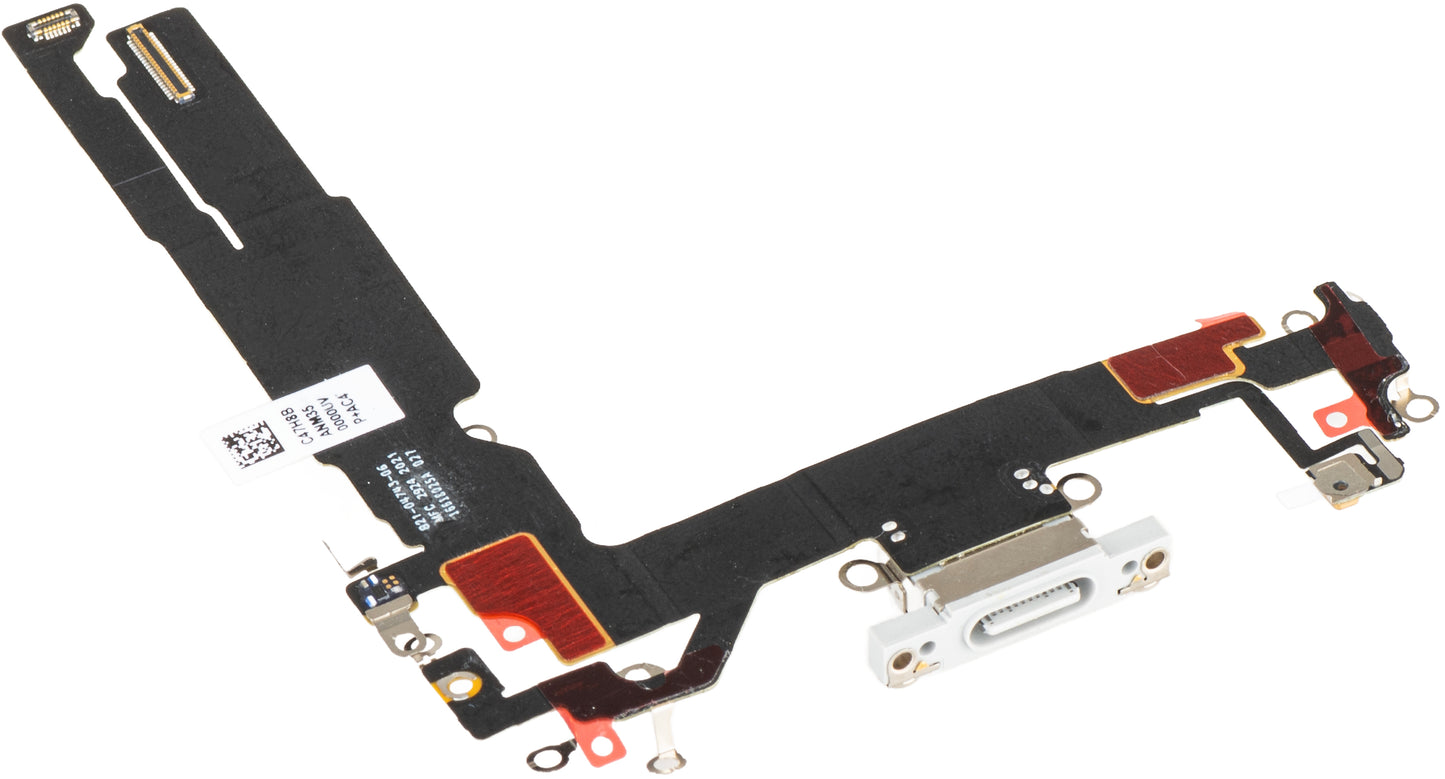 Cabo com Conector de Carregamento - Microfone Apple iPhone 16, Cinzento