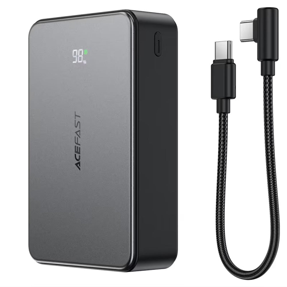 Bateria Externa Acefast M29, 20000mAh, 22.5W, QC + PD, 1 x USB-A - 2 x USB-C, Preta