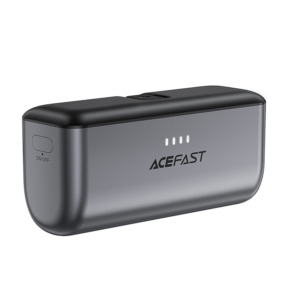 Bateria Externa Acefast M9, 5000mAh, 20W, PD, 2 x USB-C, Preta