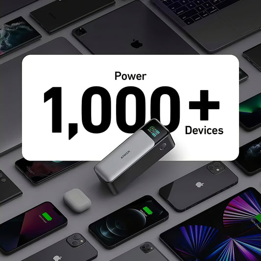 Bateria externa Anker 737, 24000mAh, 140W, QC + PD, 1 x USB-A - 2 x USB-C, preto A1289011