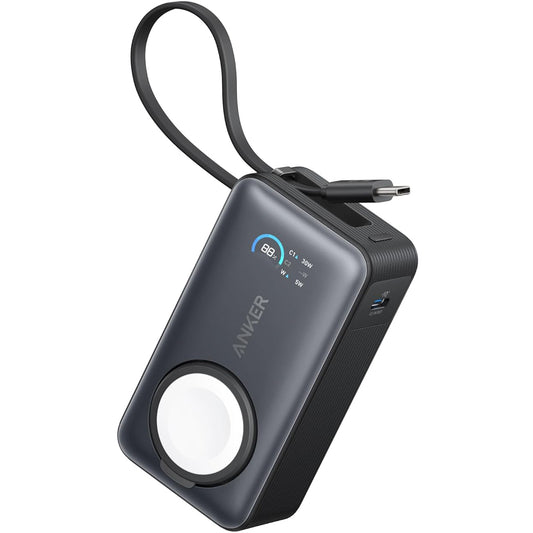 Bateria externa Anker MagGo, 10000mAh, 35W, PD + QI, 1 x QI - 2 x USB-C, preto A1657011