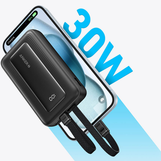 Bateria Externa Anker PowerCore, 10000mAh, 30W, QC + PD, 1 x Lightning - 1 x USB-A - 2 x USB-C, Preta A1680G11