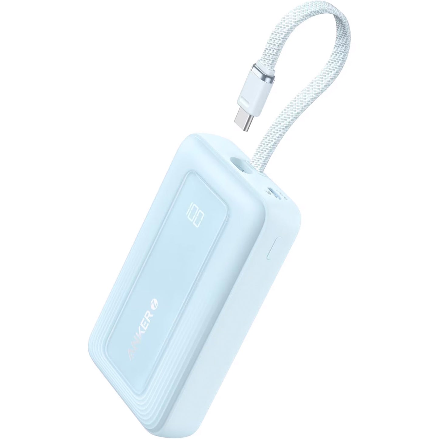 Bateria Externa Anker Zolo, 10000mAh, 30W, QC + PD, 1 x USB-A - 2 x USB-C, Azul A1688031