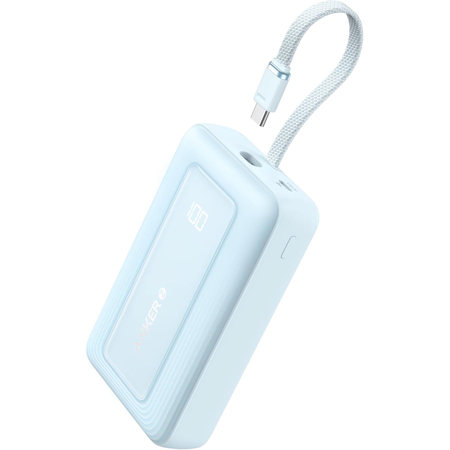 Bateria Externa Anker Zolo, 20000mAh, 30W, QC + PD, 1 x USB-A - 2 x USB-C, Azul A1689031