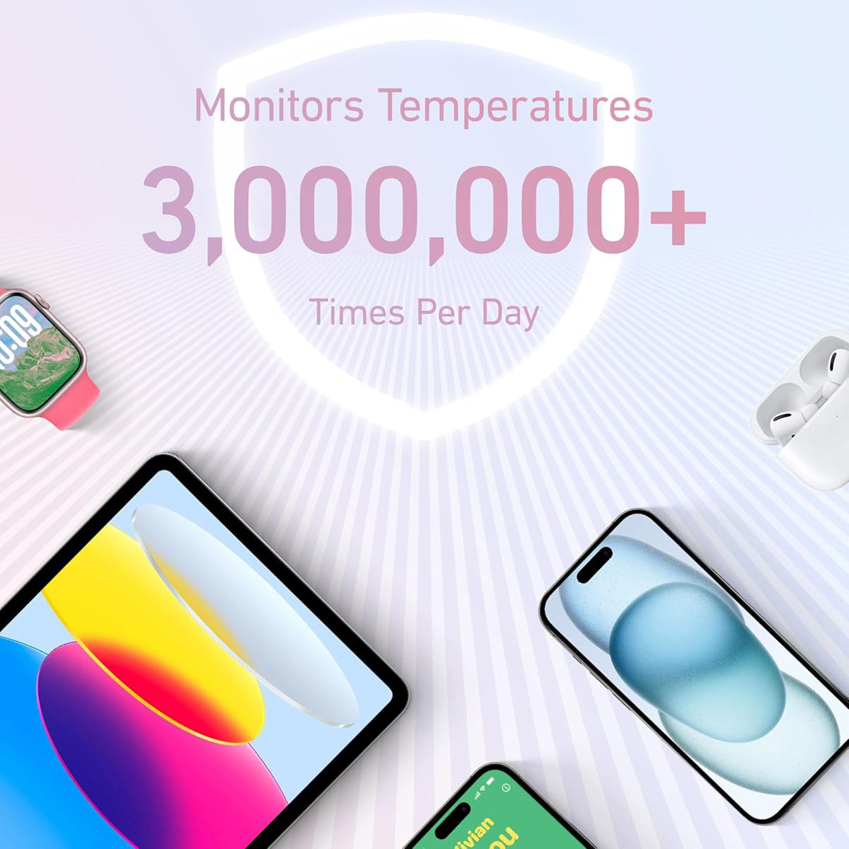 Bateria Externa Anker Zolo, 20000mAh, 30W, QC + PD, 1 x USB-A - 2 x USB-C, Azul A1689031