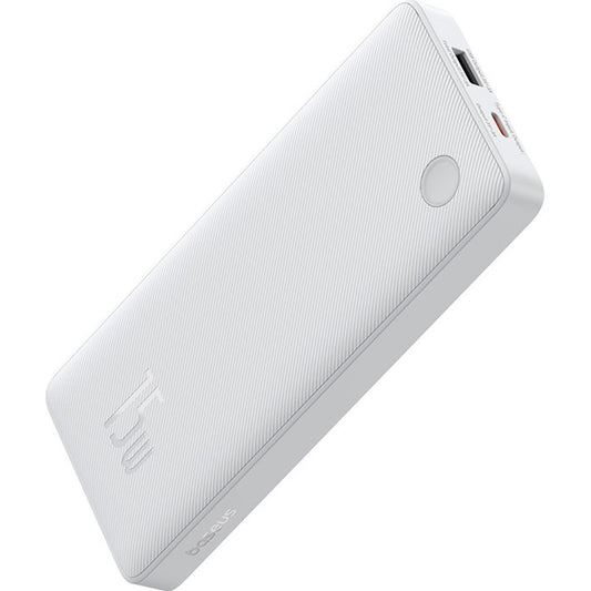 Bateria externa Baseus Airpow Lite, 10000mAh, 15W, 1 x USB-A - 1 x USB-C, Branco