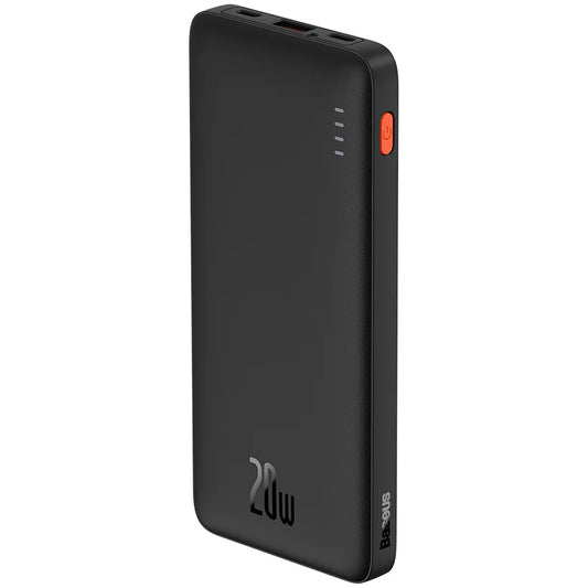 Bateria externa Baseus Airpow, 10000mAh, 20W, QC + PD, 1 x USB-A - 1 x USB-C, preto PPQD090001
