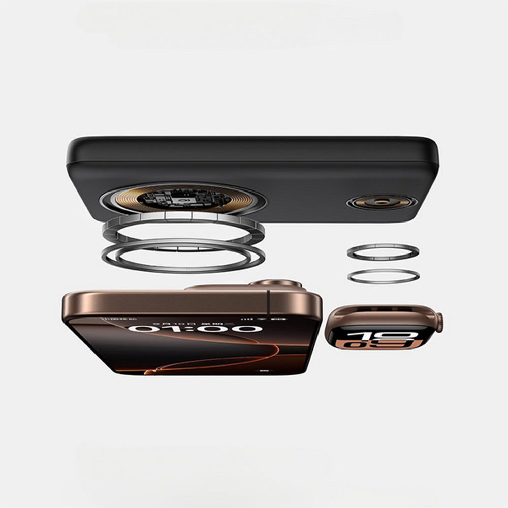 Bateria Externa Baseus Bank EnerFill FT11, 10000mAh, 27W, PD + QI + FQI, 2 x QI - 1 x USB-C, Preta P1008210G123-00