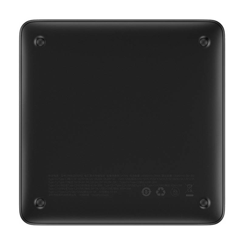 Bateria Externa Baseus Blade HD, 20000mAh, 100W, QC + PD, 2 x USB-A - 2 x USB-C, Preta PPBL000301