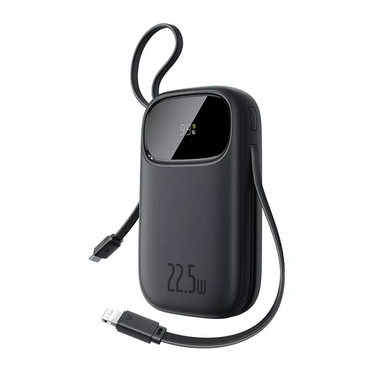 Bateria Externa Baseus EnerFill FC31, 20000mAh, 22.5W, QC + PD, 1 x Lightning - 1 x USB-A - 2 x USB-C, Preta P10082107123-00