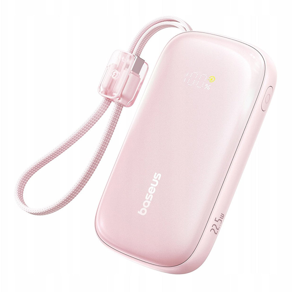 Bateria Externa Baseus EnerFill FC21 Qpow 3 Ultra, 20000mAh, 22.5W, QC + PD, 1 x USB-A - 1 x USB-C, Rosa E0027M02