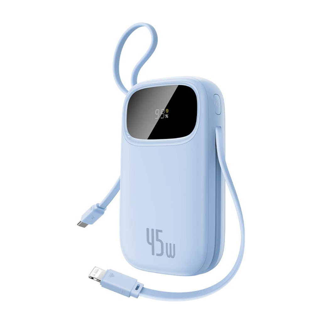 Bateria Externa Baseus EnerFill FC31 Qpow 3, 10000mAh, 45W, QC + PD, 1 x Lightning - 1 x USB-A - 2 x USB-C, Azul E0028C03