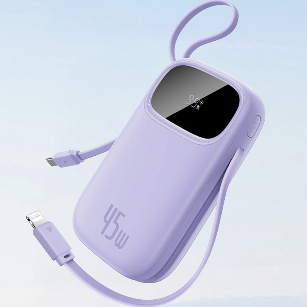 Bateria Externa Baseus EnerFill FC31 Qpow 3, 10000mAh, 45W, QC + PD, 1 x Lightning - 1 x USB-A - 2 x USB-C, Azul E0028C03