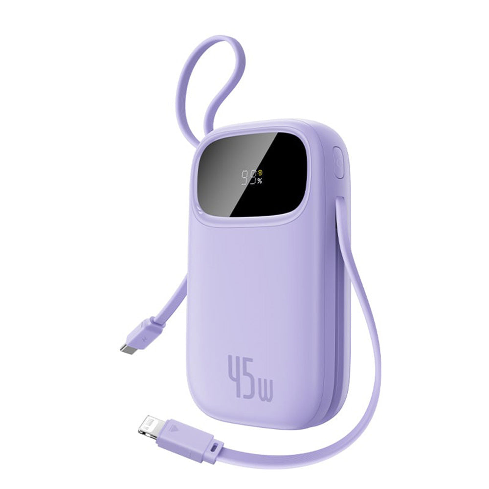 Bateria Externa Baseus EnerFill FC31 Qpow 3, 20000mAh, 45W, QC + PD, 1 x Lightning - 1 x USB-A - 2 x USB-C, Roxo E0028D02