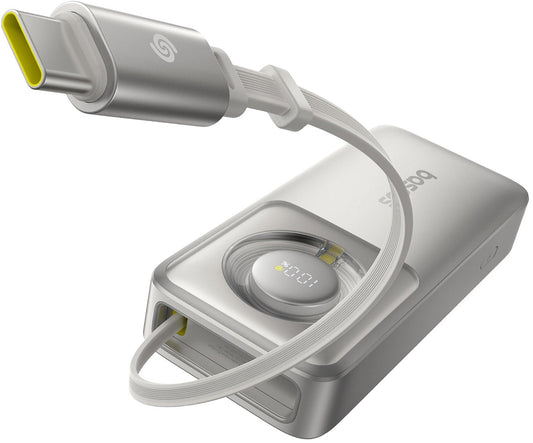 Bateria Externa Baseus OS Free2Pull, 10000mAh, 30W, PD, 2 x USB-C, Cinzento P10073701843-00