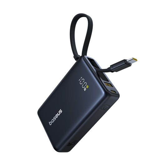 Bateria Externa Baseus PicoGo, 10000mAh, 45W, QC + PD, 1 x USB-A - 2 x USB-C, Preta P10076803123-00
