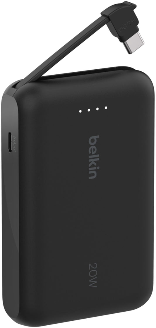 Bateria Externa Belkin BoostCharge, 10000mAh, 20W, PD, 2 x USB-C, Preta BPB021hqBK