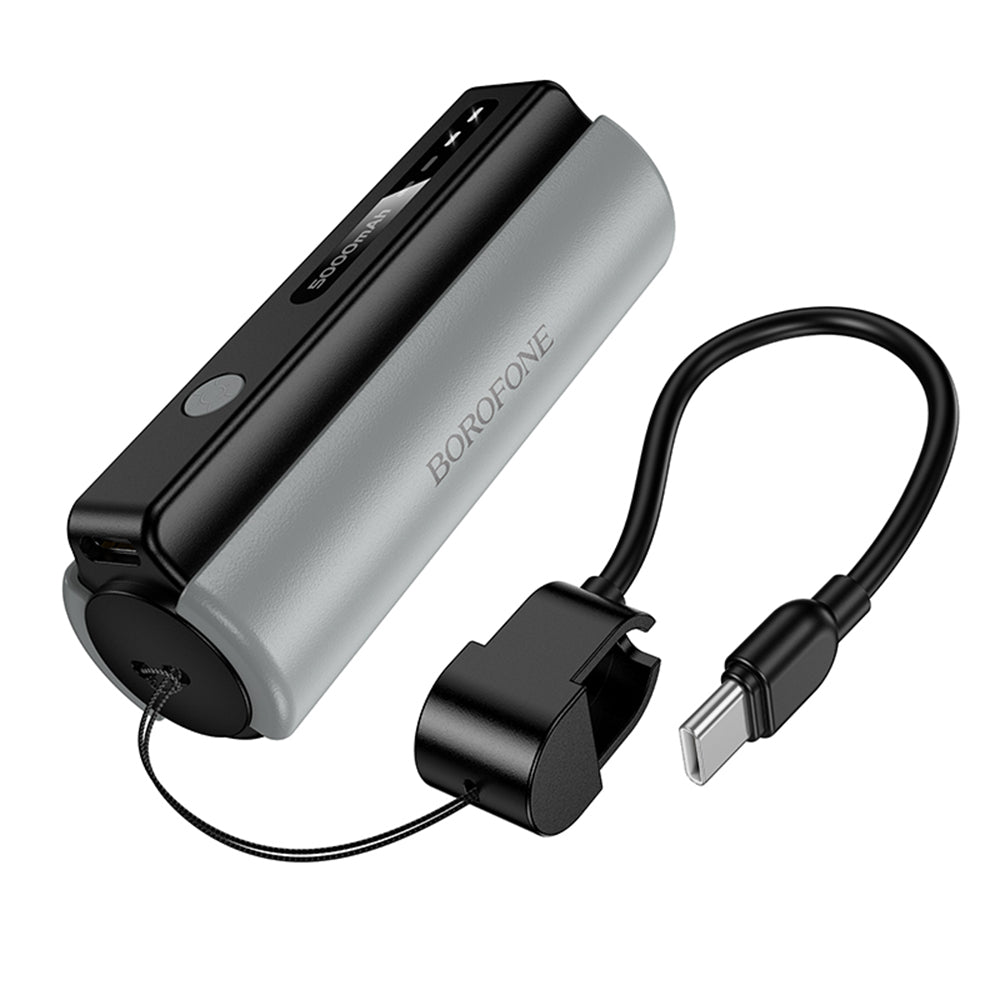 Bateria Externa Borofone BJ87 Star, 5000mAh, 10W, 1 x USB-C, Cinzento