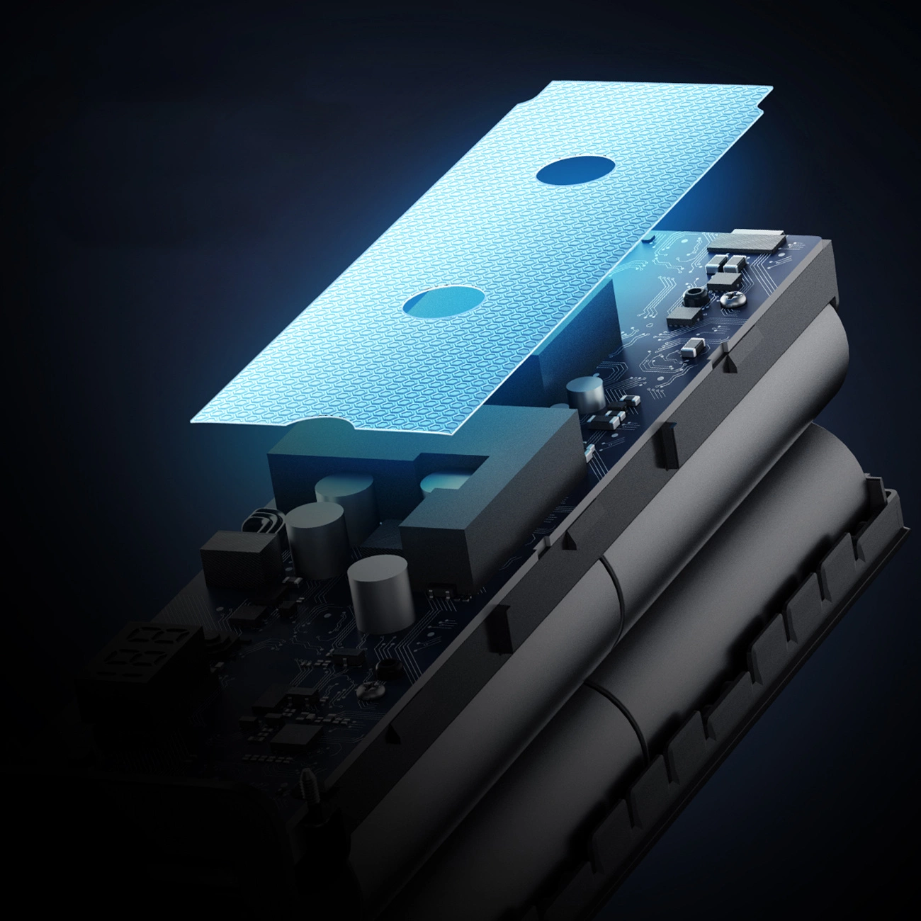 Bateria Externa Cuktech, 20000mAh, 100W, QC + PD, 1 x USB-A - 2 x USB-C, Cinzento CUKP200XGLGR