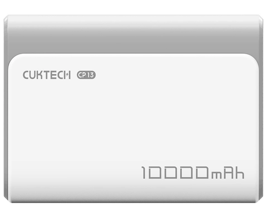 Bateria Externa Cuktech CP13, 10000mAh, 30W, QC + PD, 1 x USB-A - 1 x USB-C, Cinzento