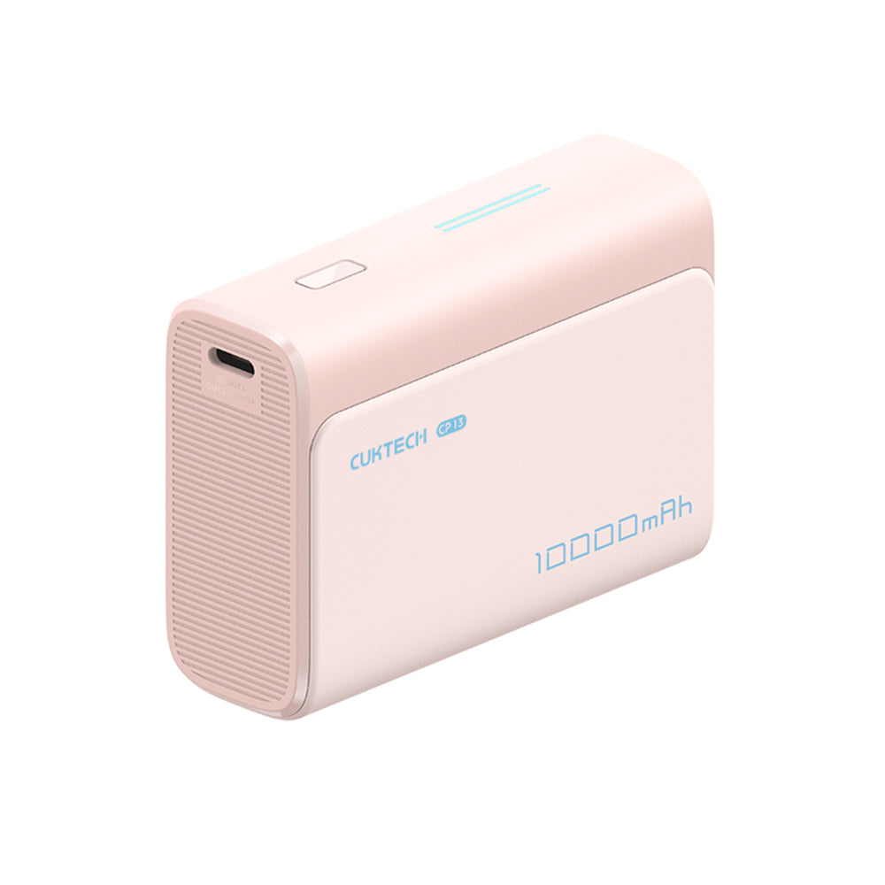 Bateria Externa Cuktech CP13, 10000mAh, 30W, QC + PD, 1 x USB-A - 1 x USB-C, Rosa CUK0PB100DPK