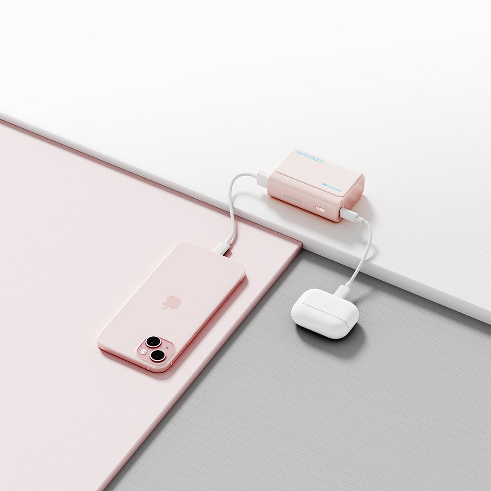Bateria Externa Cuktech CP13, 10000mAh, 30W, QC + PD, 1 x USB-A - 1 x USB-C, Rosa CUK0PB100DPK