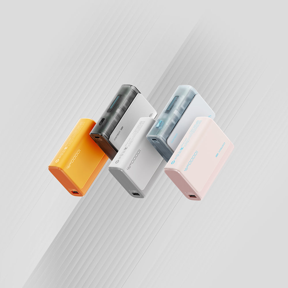 Bateria Externa Cuktech CP13, 10000mAh, 30W, QC + PD, 1 x USB-A - 1 x USB-C, Rosa CUK0PB100DPK