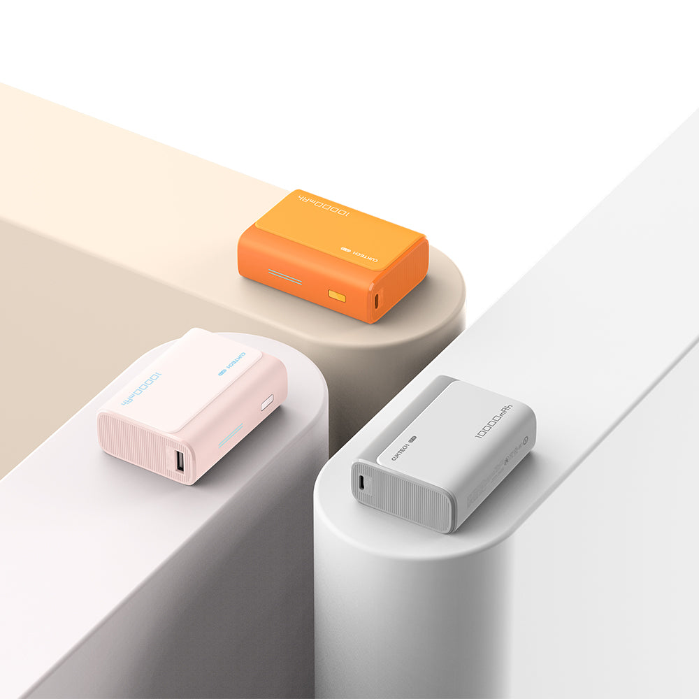 Bateria Externa Cuktech CP13, 10000mAh, 30W, QC + PD, 1 x USB-A - 1 x USB-C, Rosa CUK0PB100DPK