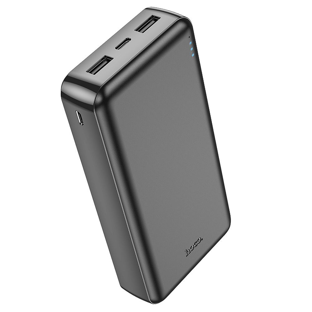 Bateria Externa HOCO J100A, 20000mAh, 10W, 2 x USB-A, Preta