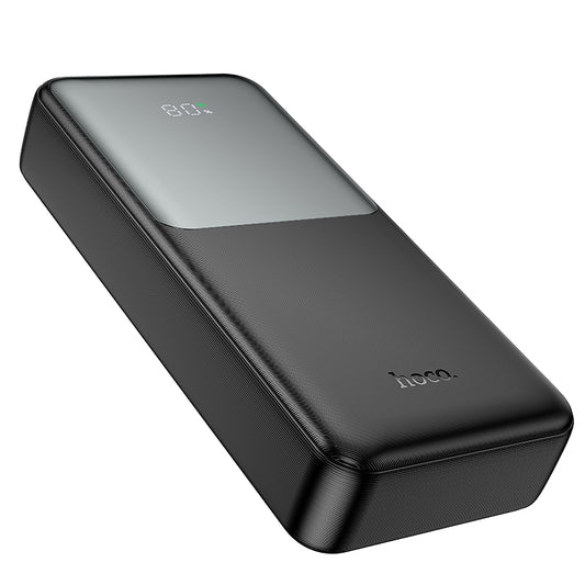 Bateria Externa HOCO J136A, 20000mAh, 22.5W, QC + PD, 1 x USB-C - 2 x USB-A, Preta