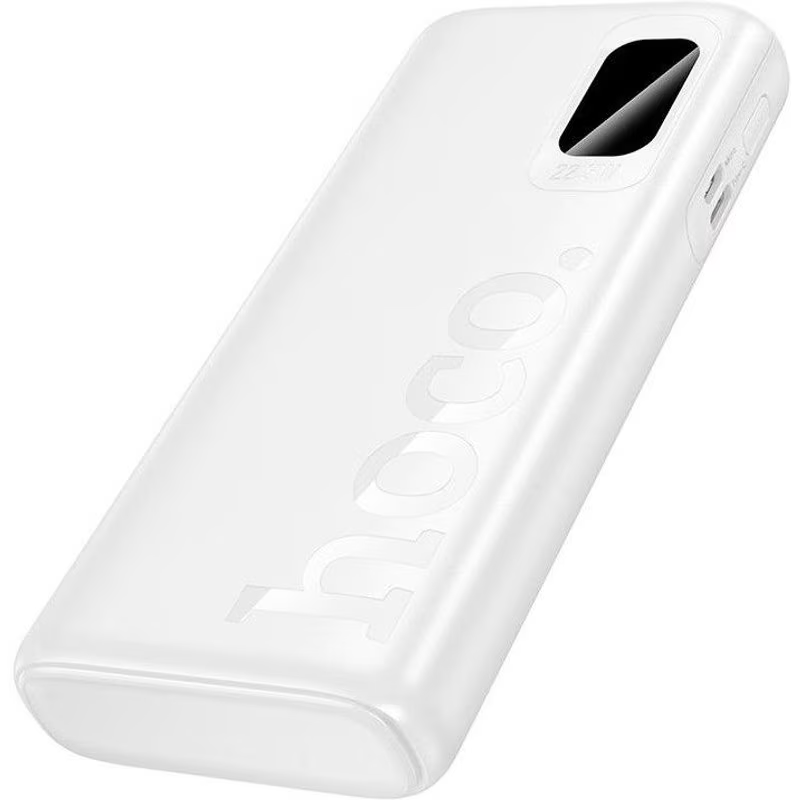 Bateria Externa HOCO J158 Pro Runner, 10000mAh, 22,5W, QC + PD, 1 x USB-C - 2 x USB-A, Branca