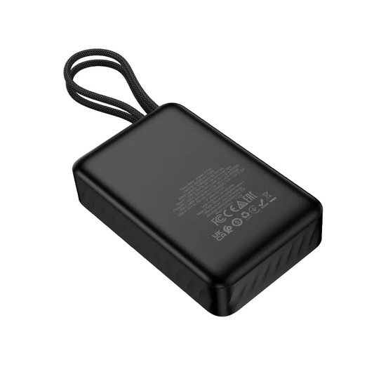 Bateria Externa HOCO J171A, 20000mAh, 22.5W, QC + PD, 1 x Lightning - 1 x USB-A - 2 x USB-C, Preta