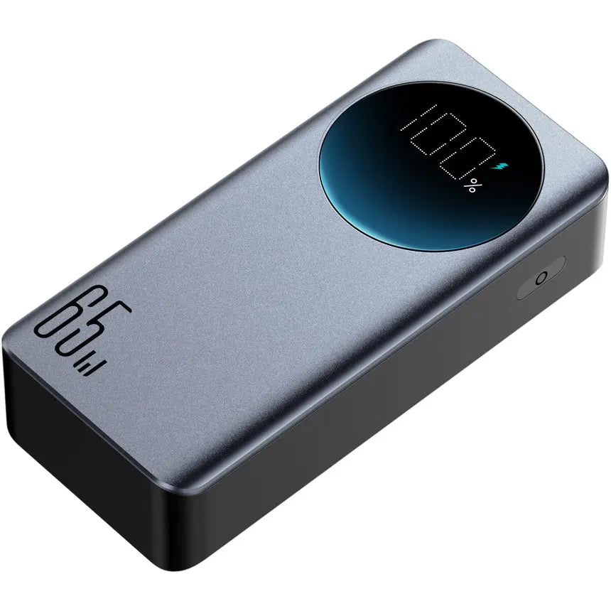 Joyroom JR-PBF05 External Battery, 30000mAh, 65W, QC + PD, 1 x USB-A - 2 x USB-C, Black