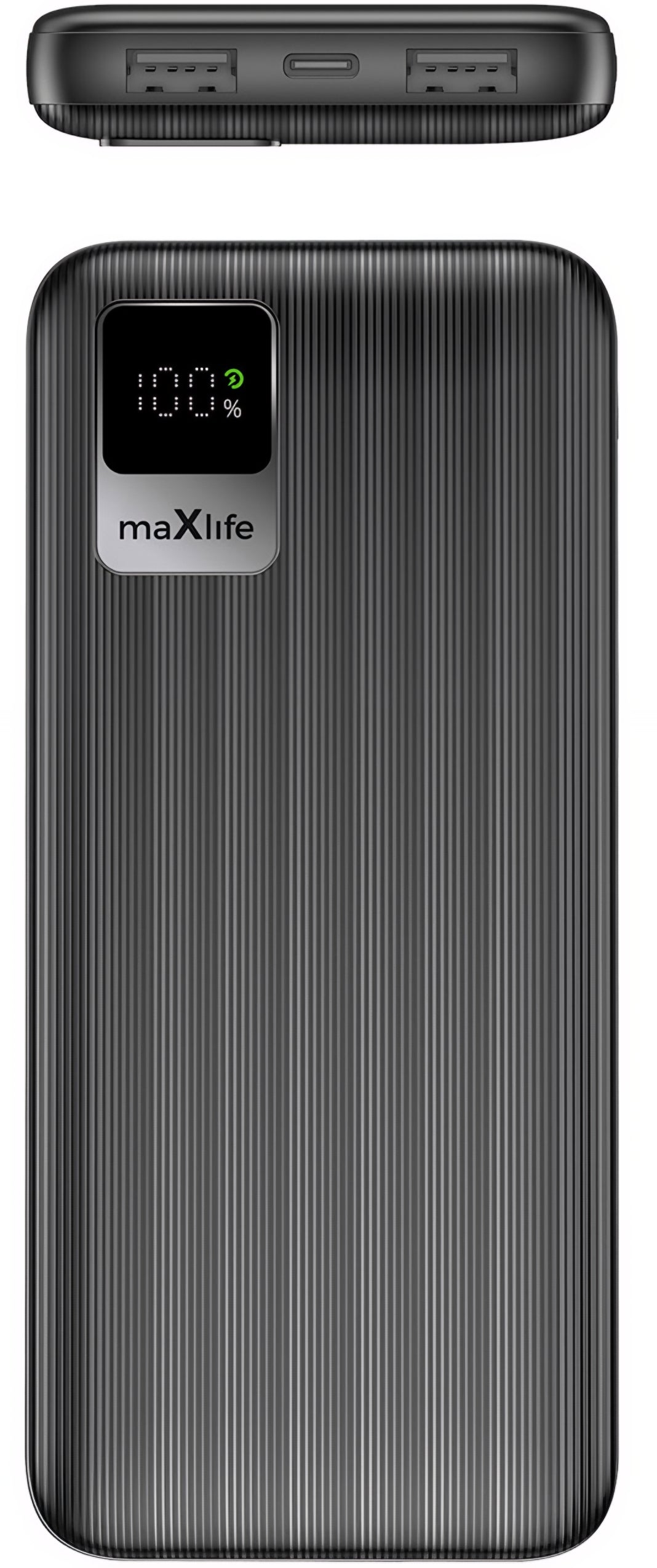 Bateria Externa MaXlife MXPB-07, 10000mAh, 10W, 2 x USB-A, Preta