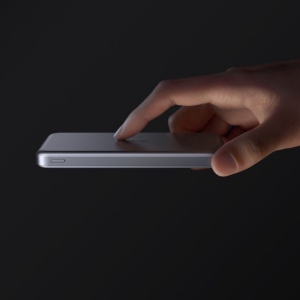 Bateria Externa Wireless McDodo MC-3781 Meta, 10000mAh, 20W, PD + FQI, 1 x QI - 2 x USB-C, Preta