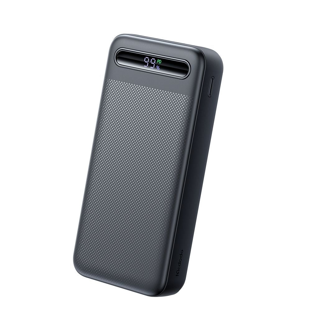 Bateria Externa McDodo MC-3891 Star, 20000mAh, 22.5W, QC + PD, 2 x USB-A - 1 x USB-C, Preta