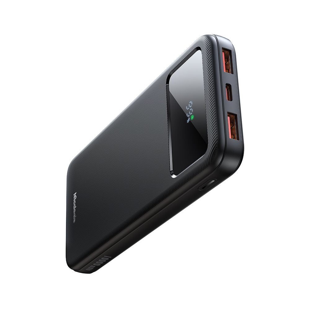 Bateria Externa McDodo MC-4220, 10000mAh, 22.5W, QC + PD, 2 x USB-A - 1 x USB-C, Preta