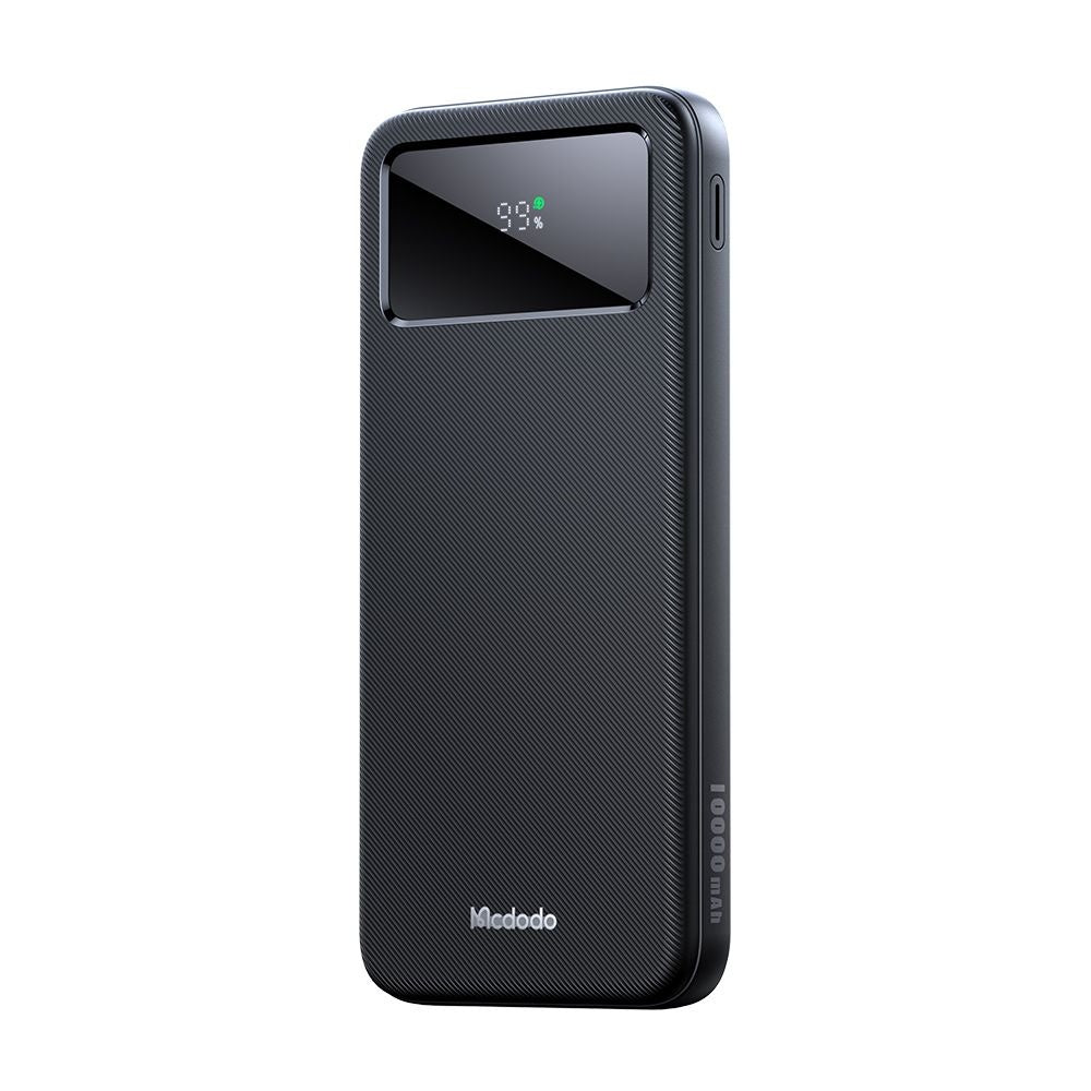 Bateria Externa McDodo MC-4220, 10000mAh, 22.5W, QC + PD, 2 x USB-A - 1 x USB-C, Preta