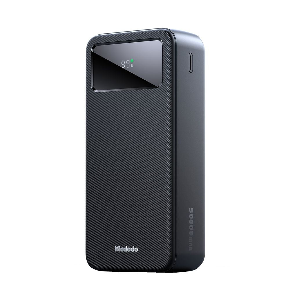 Bateria Externa McDodo MC-4240, 30000mAh, 22.5W, QC + PD, 2 x USB-A - 1 x USB-C, Preta