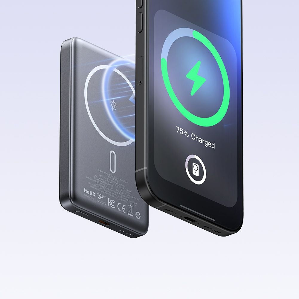 Bateria Externa Wireless McDodo MC-4651 Meta, 10000mAh, 20W, PD + FQI, 1 x QI - 1 x USB-C, Preta